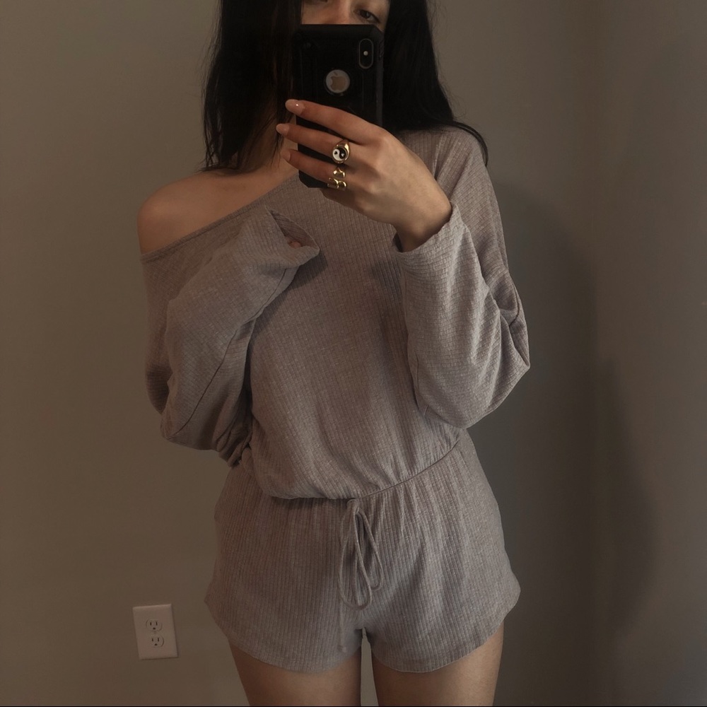 beige romper